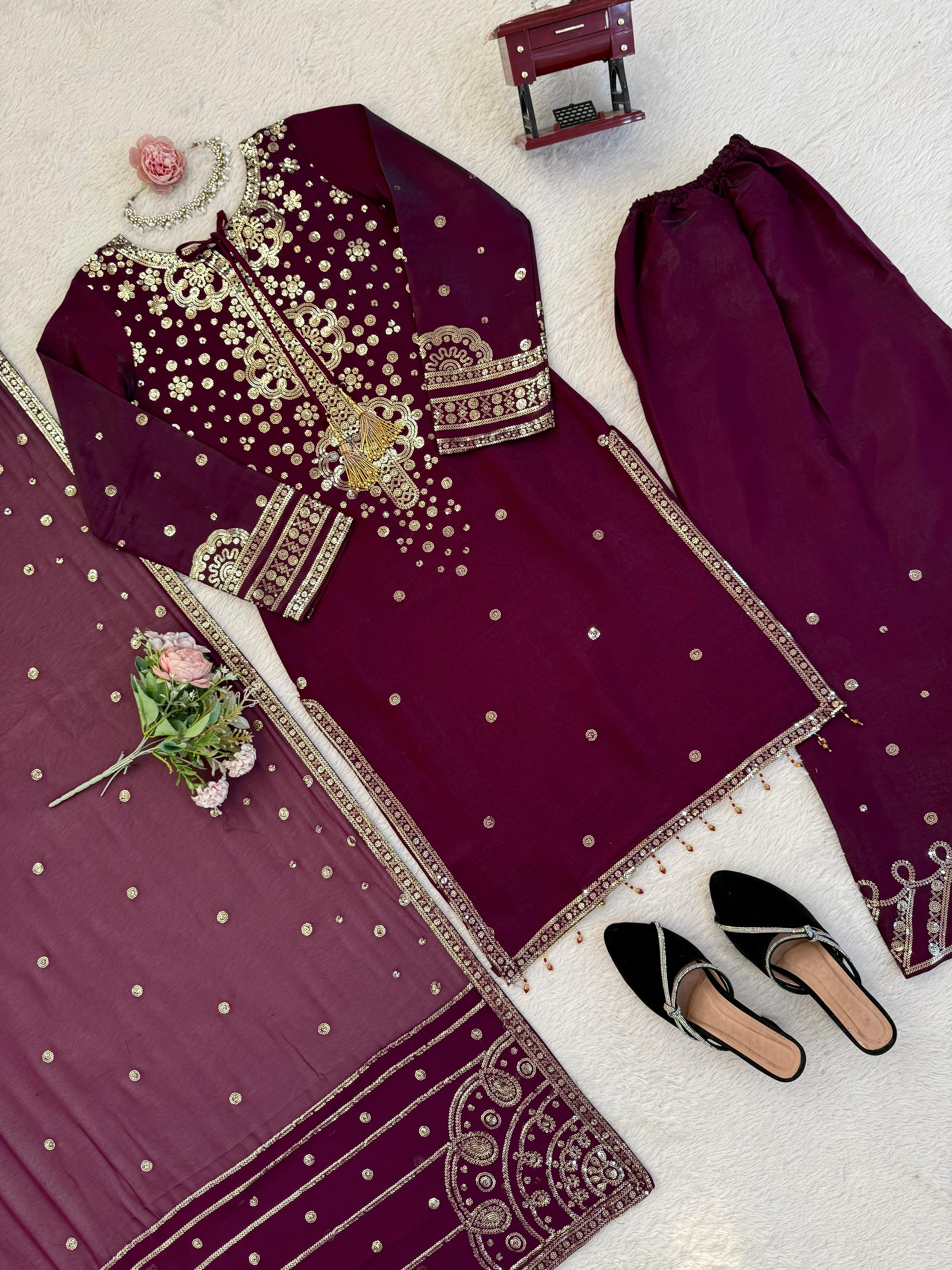 exclusive 3-piece Kurti set – crafted for comfort, stitched with grace