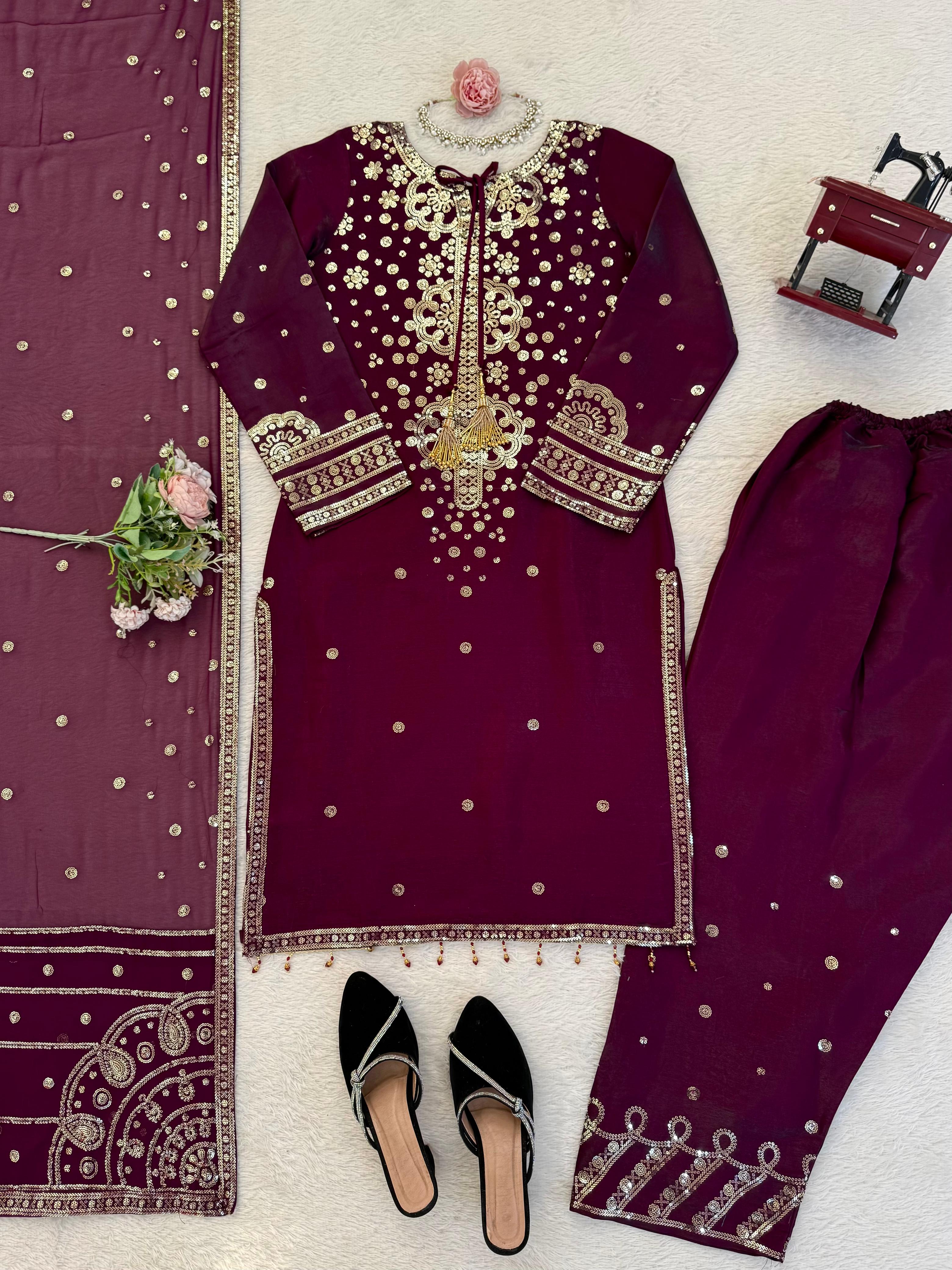 exclusive 3-piece Kurti set – crafted for comfort, stitched with grace