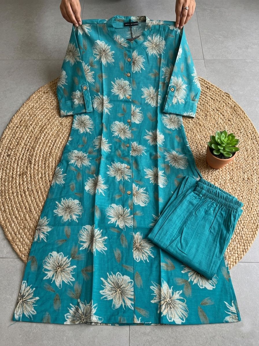 PURE BASE COTTON  KURTI