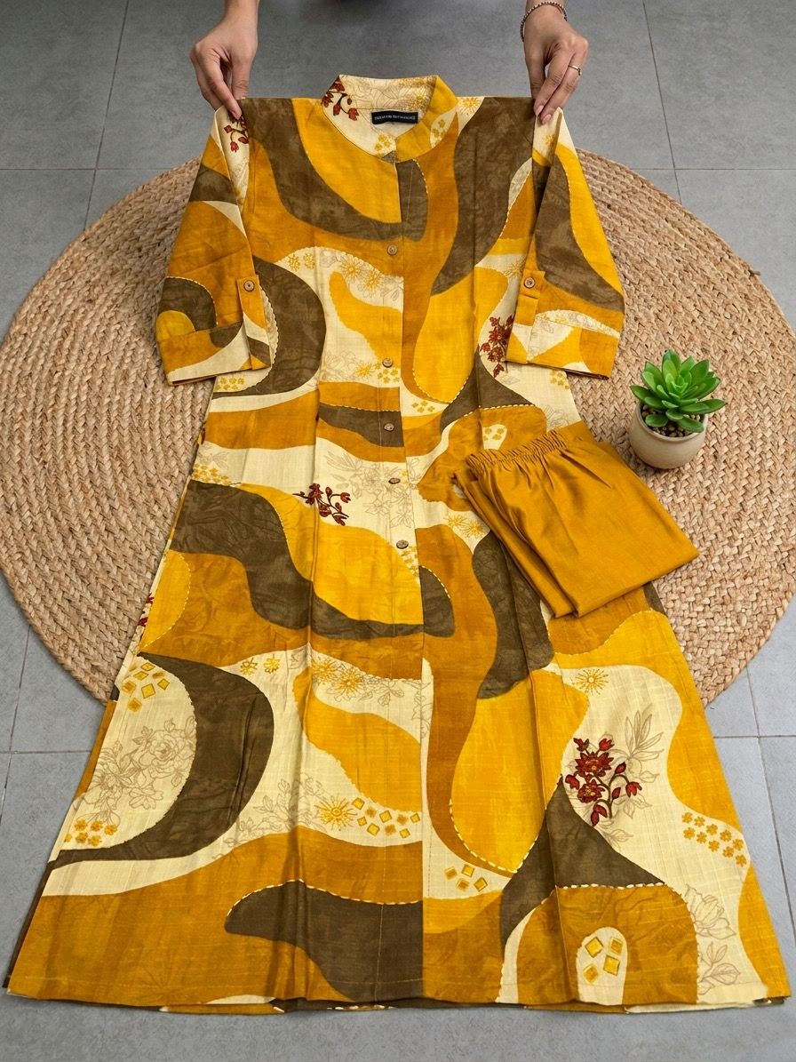 PURE BASE COTTON  KURTI