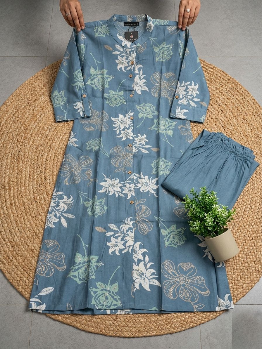 PURE BASE COTTON  KURTI