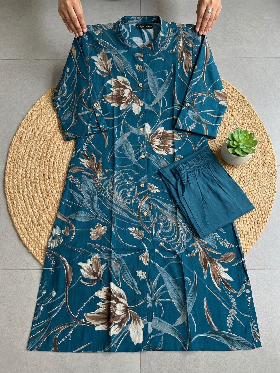 PURE BASE COTTON  KURTI