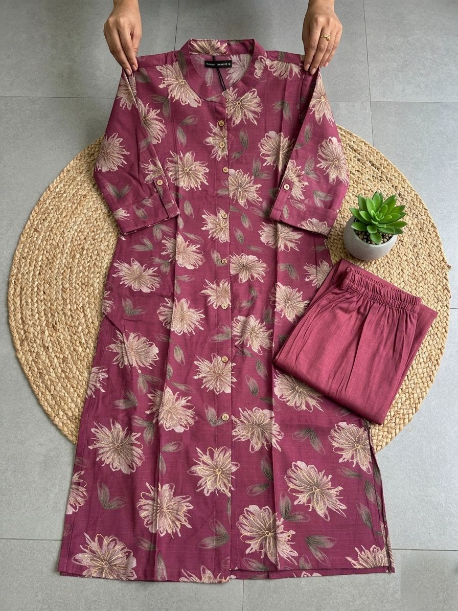 PURE BASE COTTON  KURTI