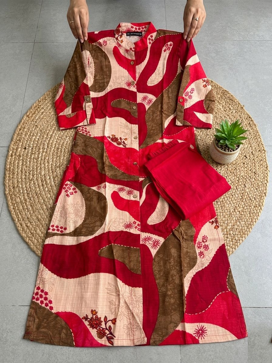 PURE BASE COTTON  KURTI