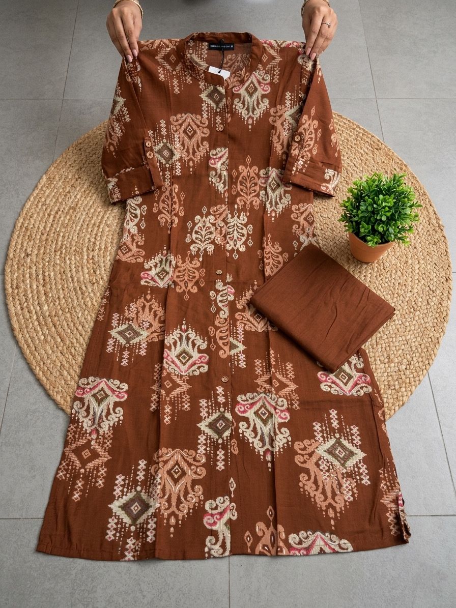 PURE BASE COTTON  KURTI