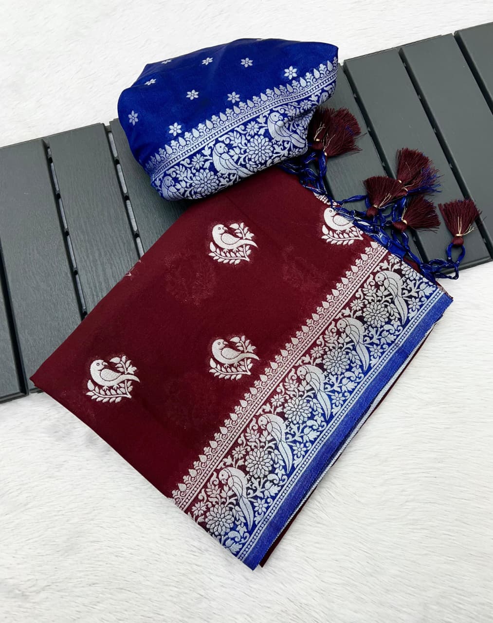 PURE KHADDI CREP GEORGETTE SAREE