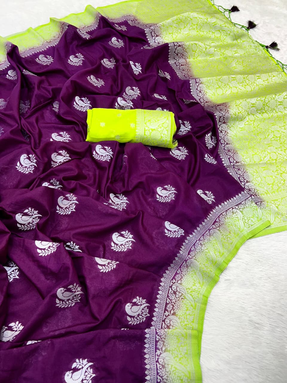 PURE KHADDI CREP GEORGETTE SAREE