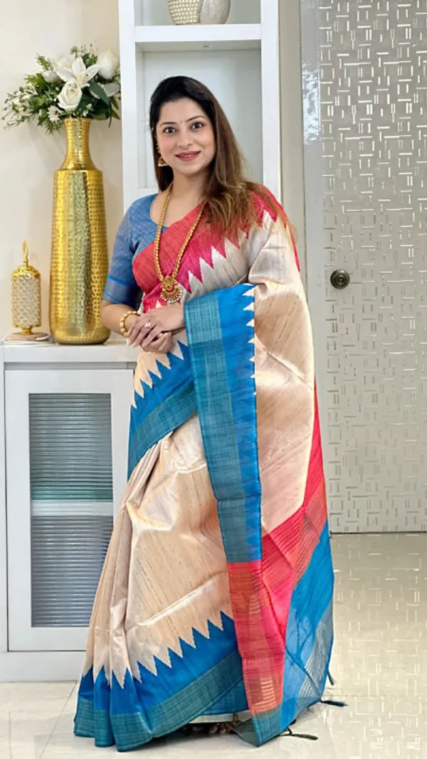 Soft Tussar Silk sarees