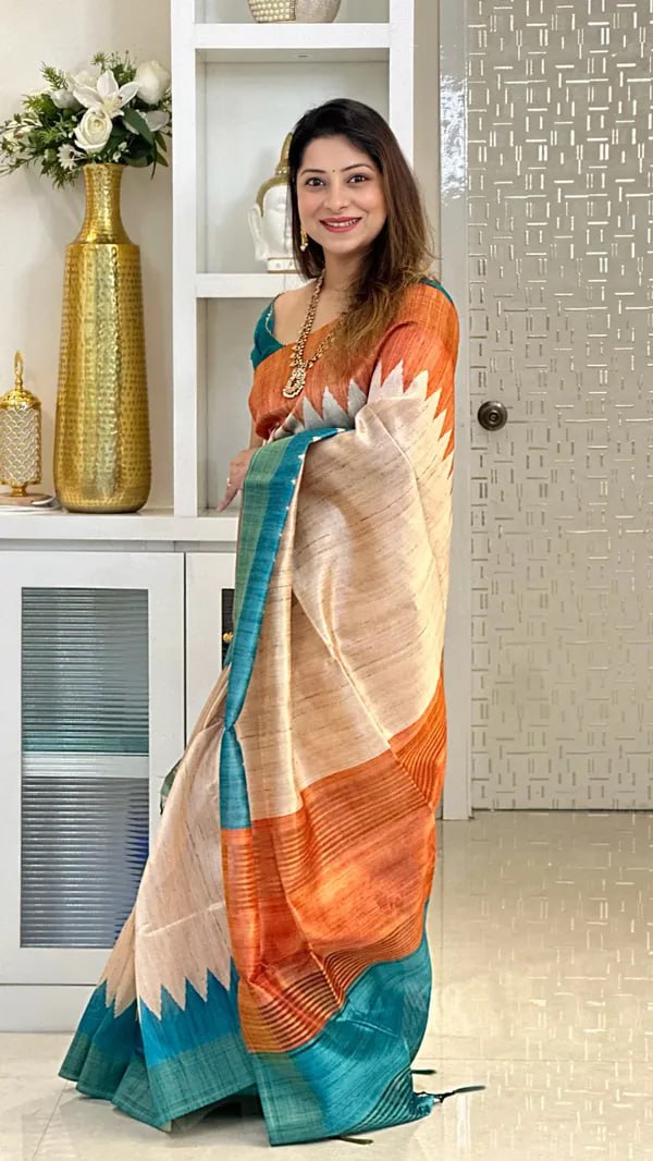 Soft Tussar Silk sarees