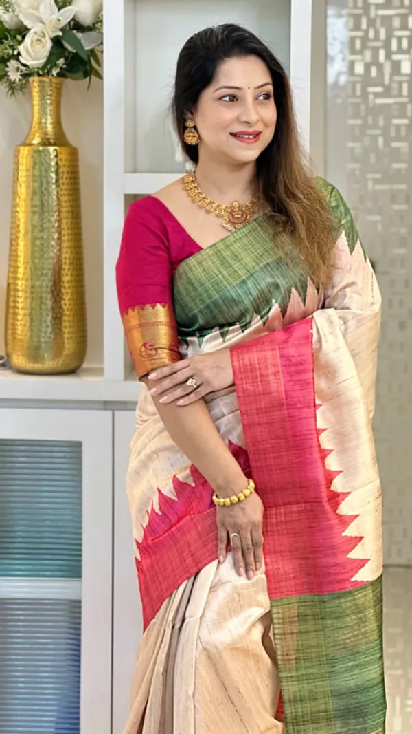 Soft Tussar Silk sarees