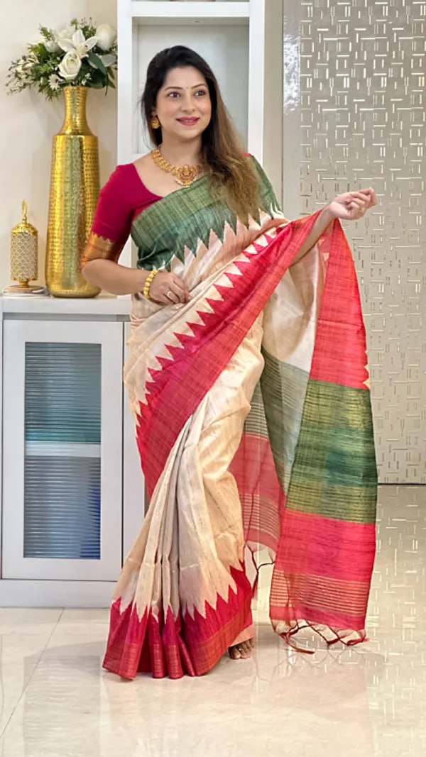 Soft Tussar Silk sarees