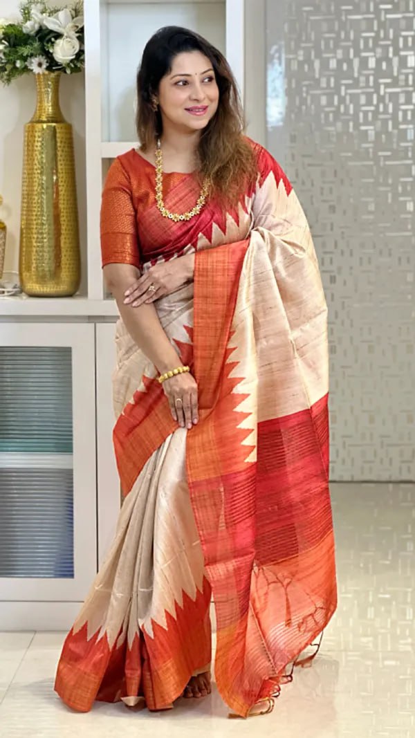 Soft Tussar Silk sarees