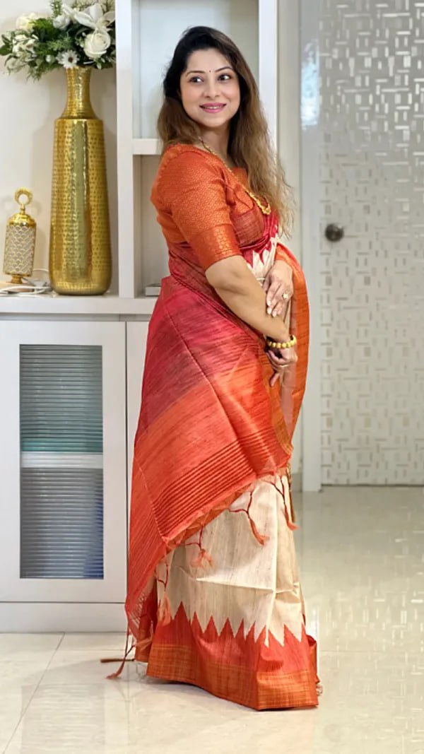 Soft Tussar Silk sarees