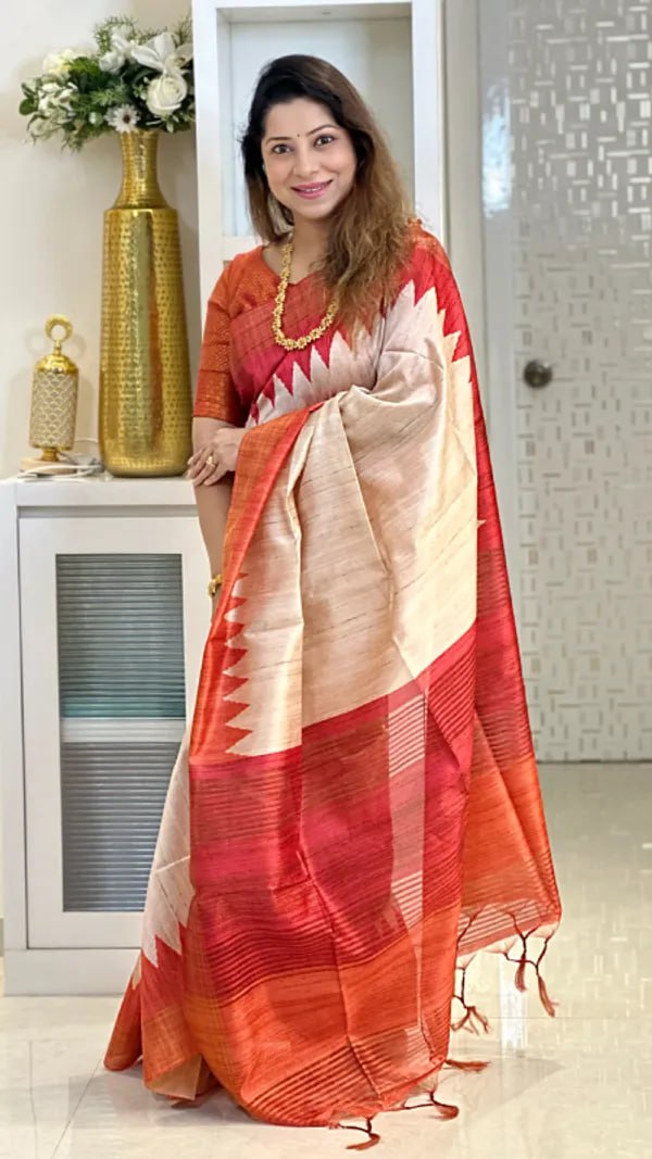 Soft Tussar Silk sarees