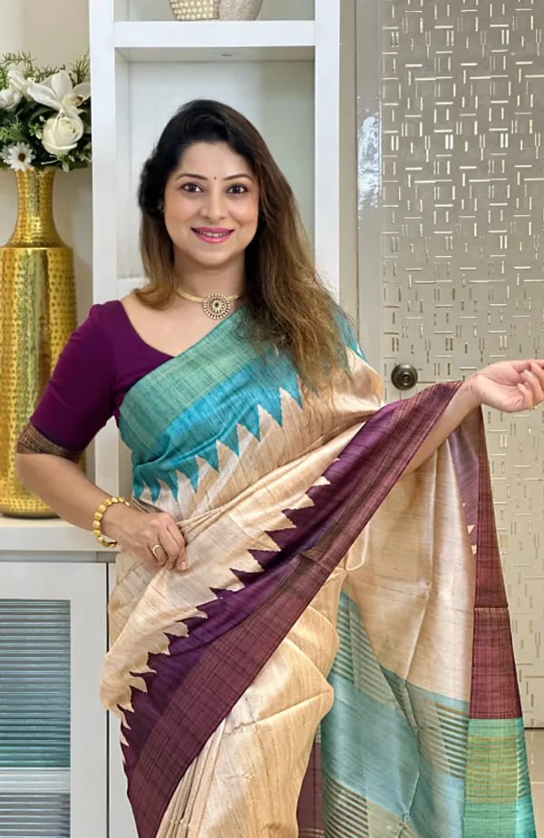Soft Tussar Silk sarees