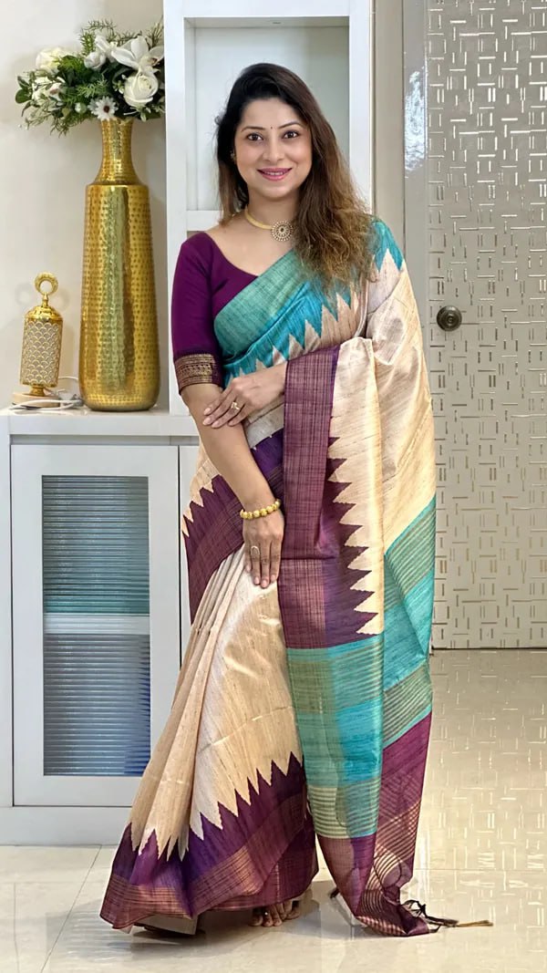 Soft Tussar Silk sarees