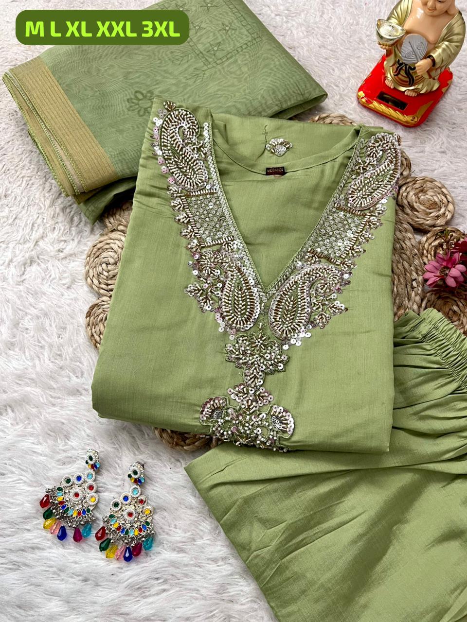 Launching New Designers Kurti Pent Dupatta Set
