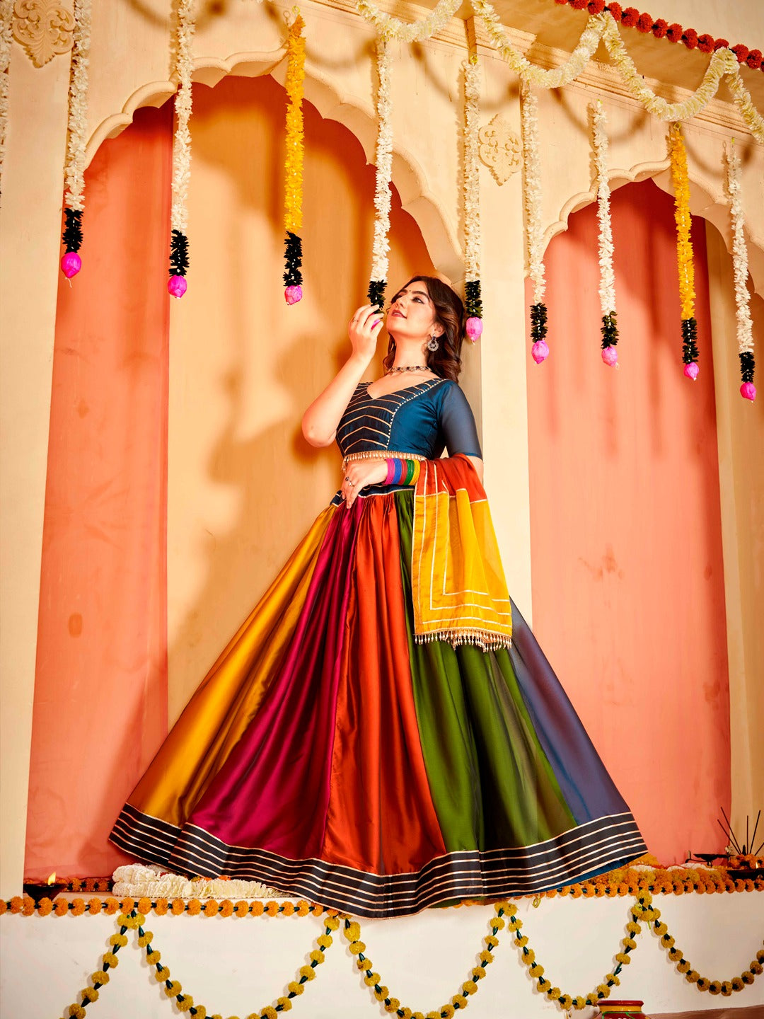 Embroidery Sequence Work LEHENGA