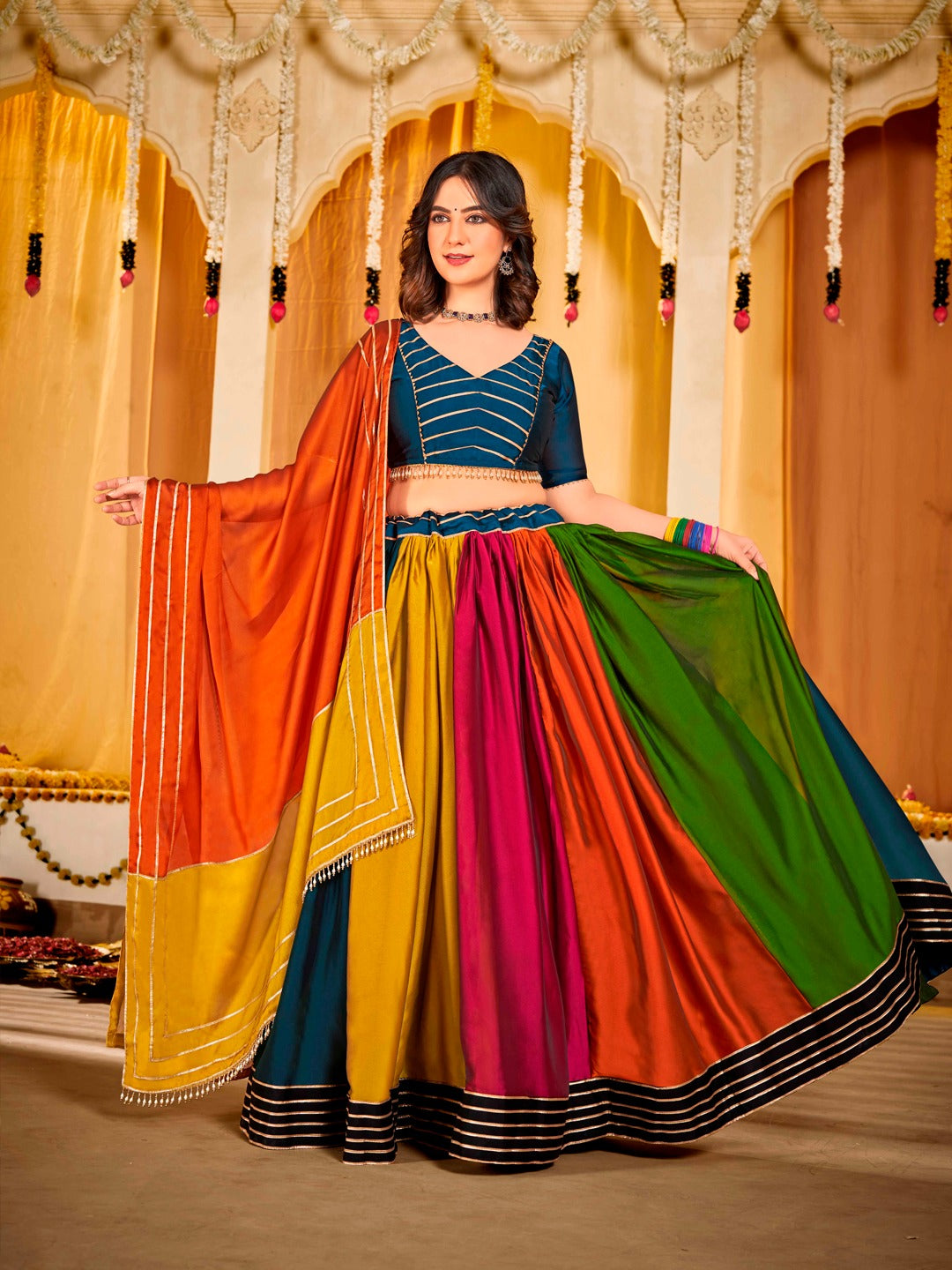 Embroidery Sequence Work LEHENGA