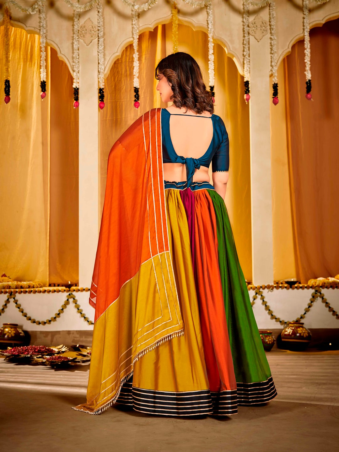 Embroidery Sequence Work LEHENGA