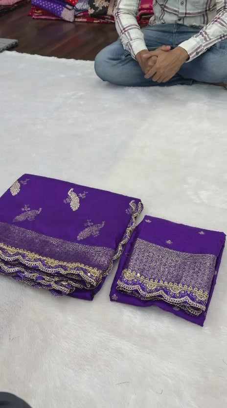 kanchi borders meets the tradition saree