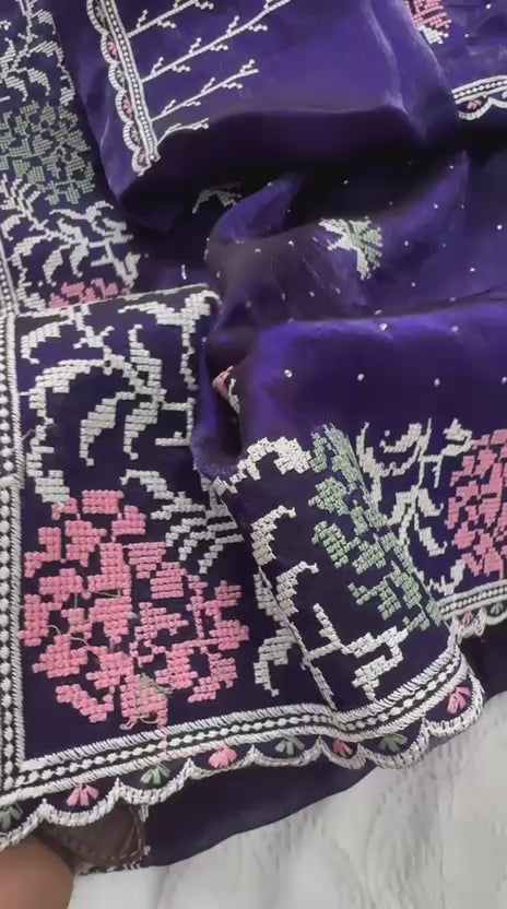 Party Wear Soft Fendy Chiffon Silk Saree