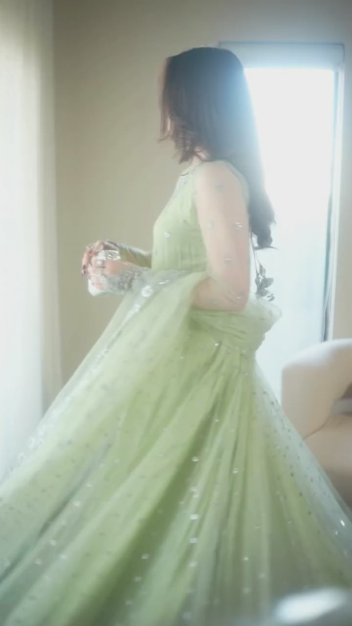 Try This "Gown-Lehenga" Effortless Charm With Our Exclusive 3-Piece Set – Crafted For Comfort, Stitched With Grace