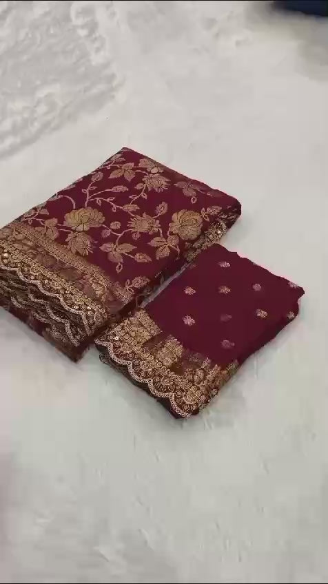 kanchi borders meets the tradition saree