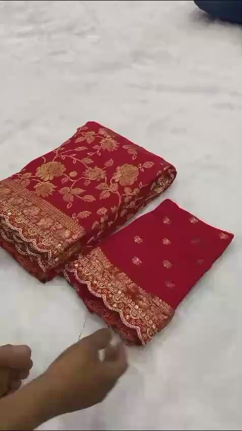 kanchi borders meets the tradition saree
