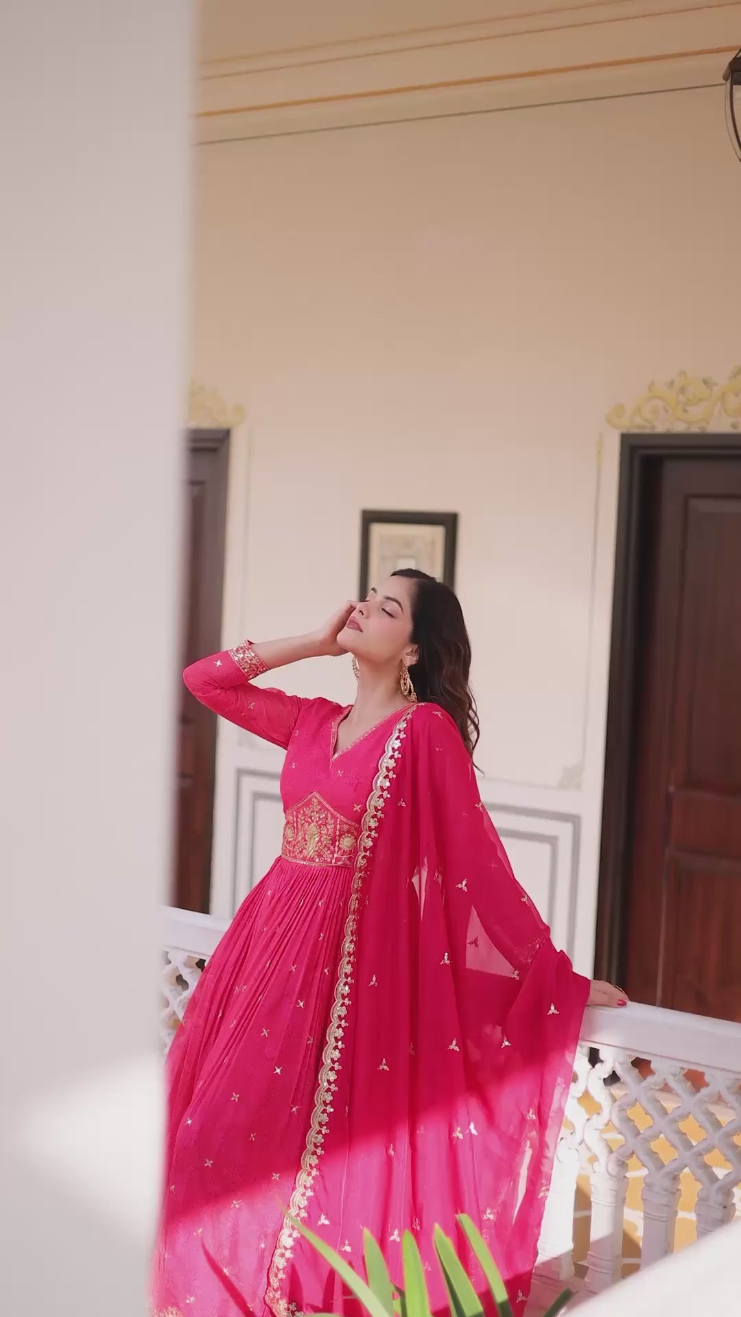 PREMIUM READYMADE GOWN WITH DUPATTA SET