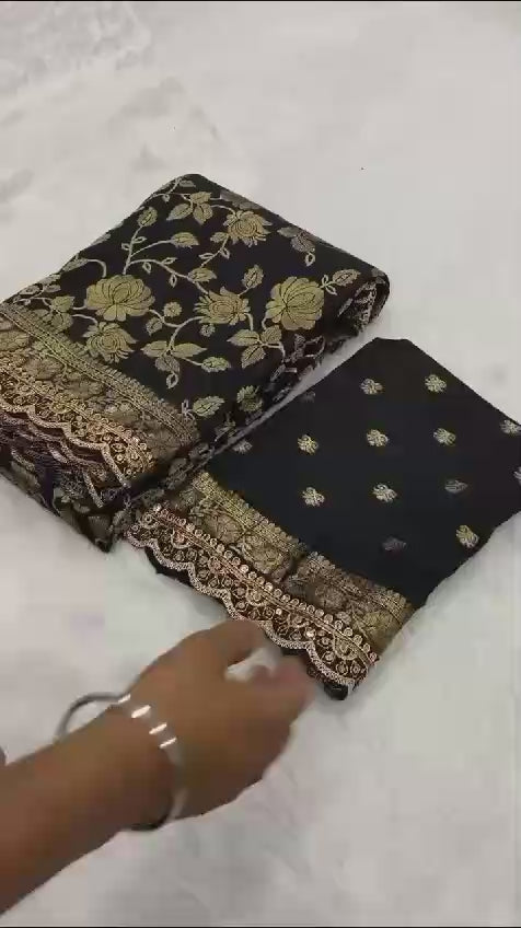 kanchi borders meets the tradition saree