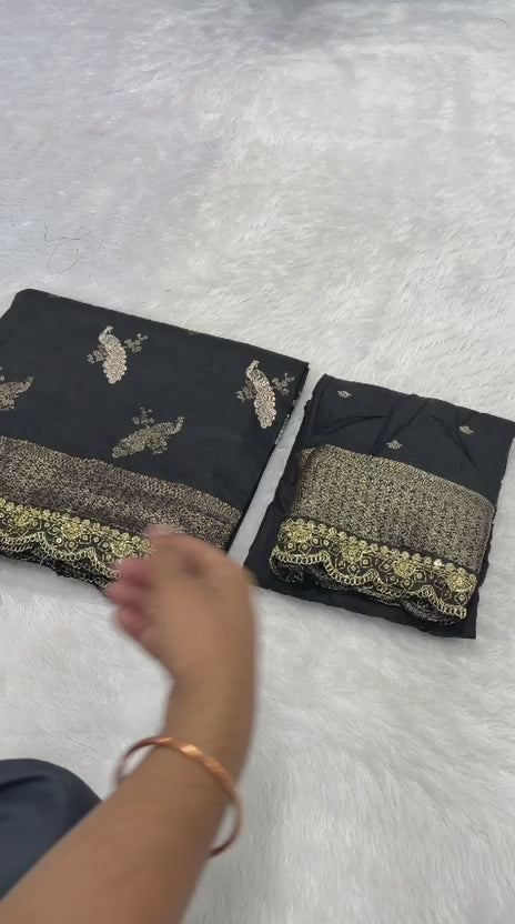 kanchi borders meets the tradition saree