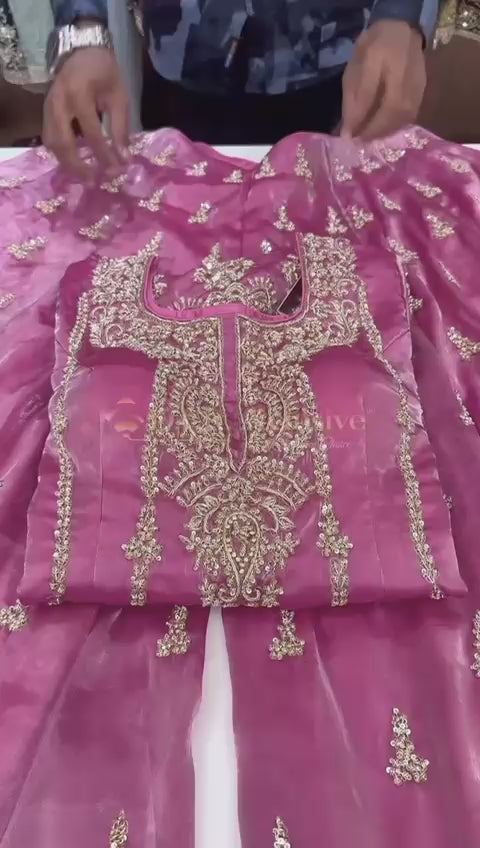 New Series Designer Party Sharara Suit & Dupatta Set Full Stitched